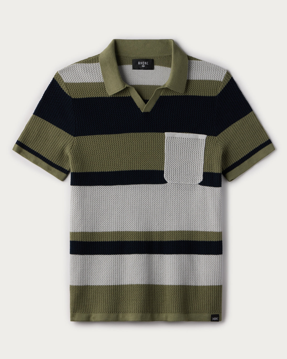 Green Sage/True Navy/Sleet Gray Stripe