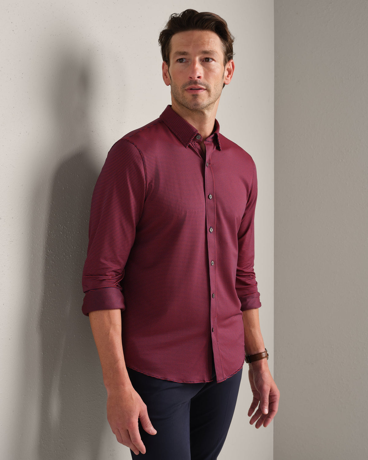 Navy/Red Sharkstooth - Front