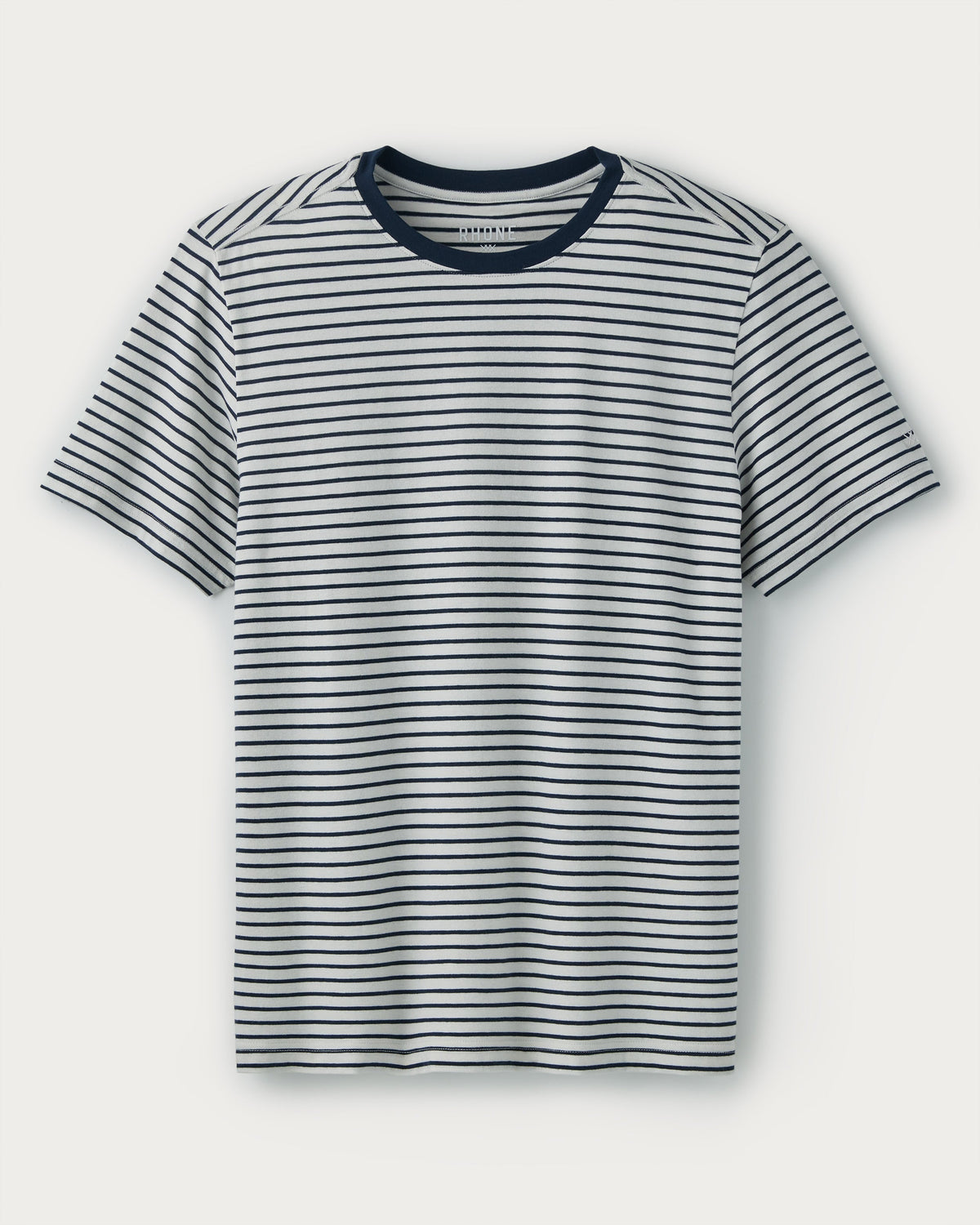 White Onyx/True Navy Stripe