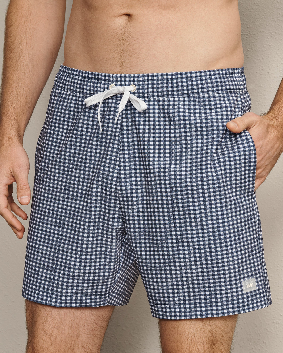 Navy Gingham - Front
