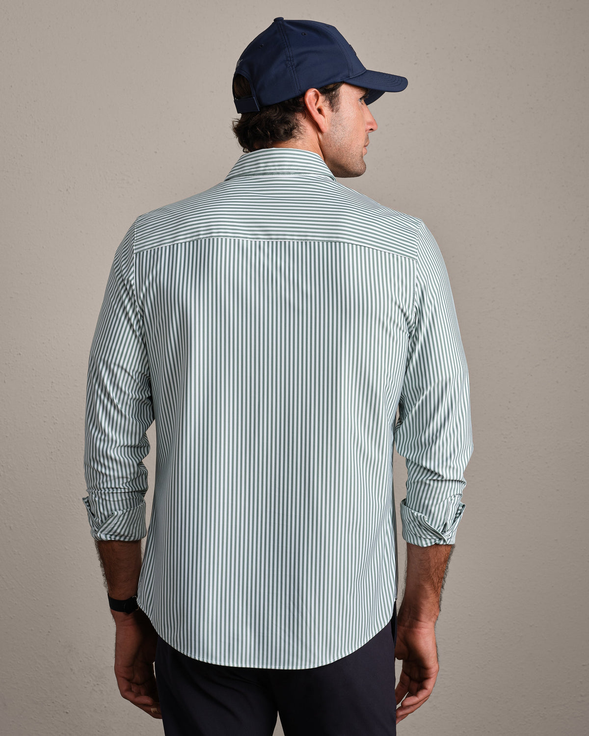 Fern Green Ticking Stripe