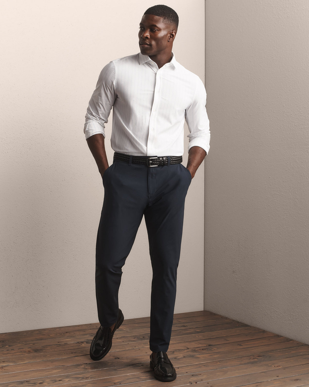 Light Blue Downtown Stripe