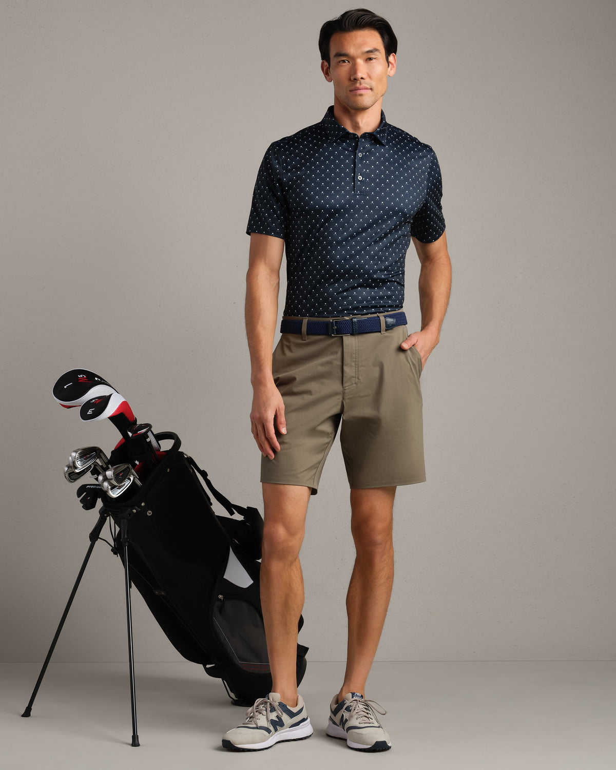 True Navy/White Club Print