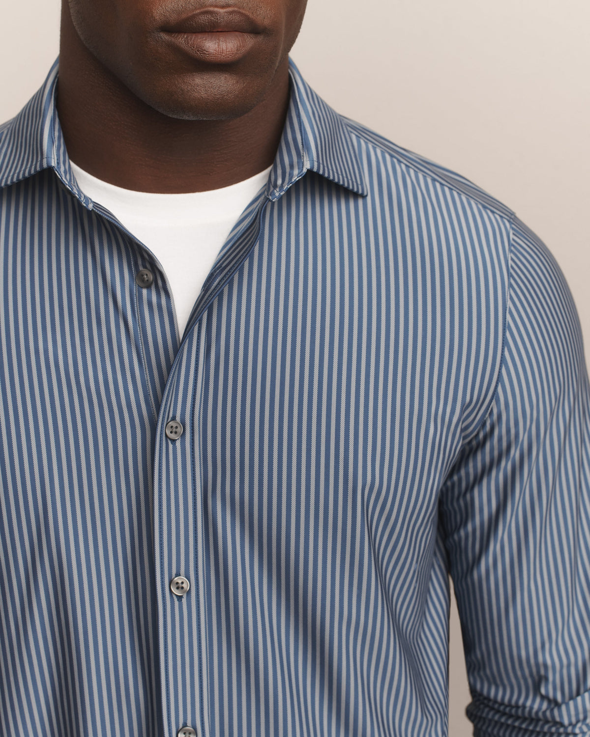 Navy/Gray Ticking Stripe