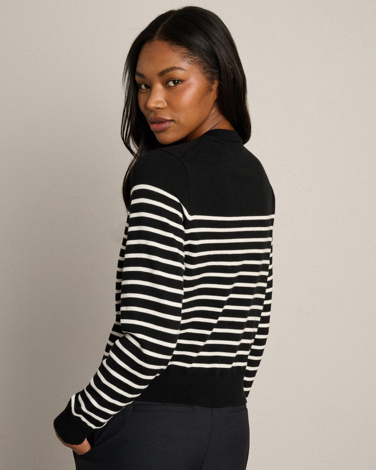 Pure Black Stripe