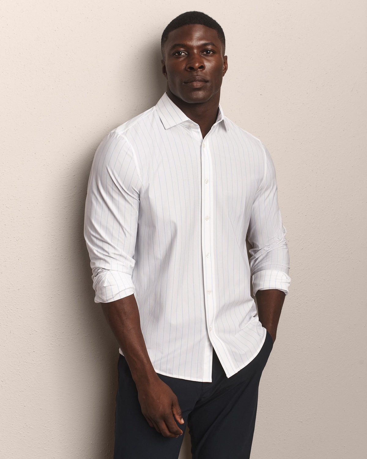 Light Blue Downtown Stripe - Front