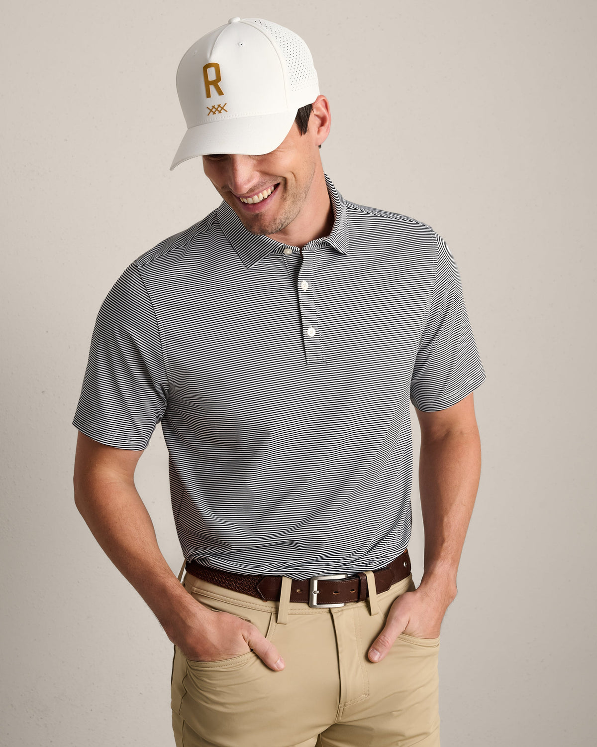 True Navy/White Stripe - Front