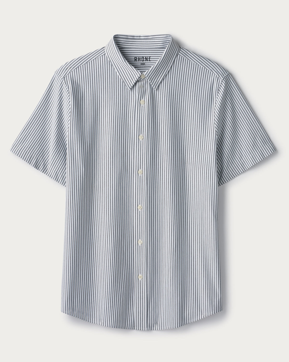 Gray Linen Wide Stripe