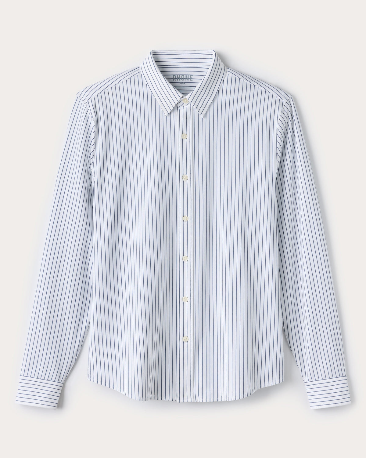 White/Navy Pinstripe