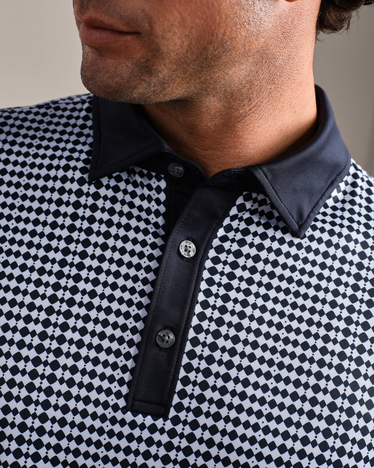 True Navy Wavy Geo