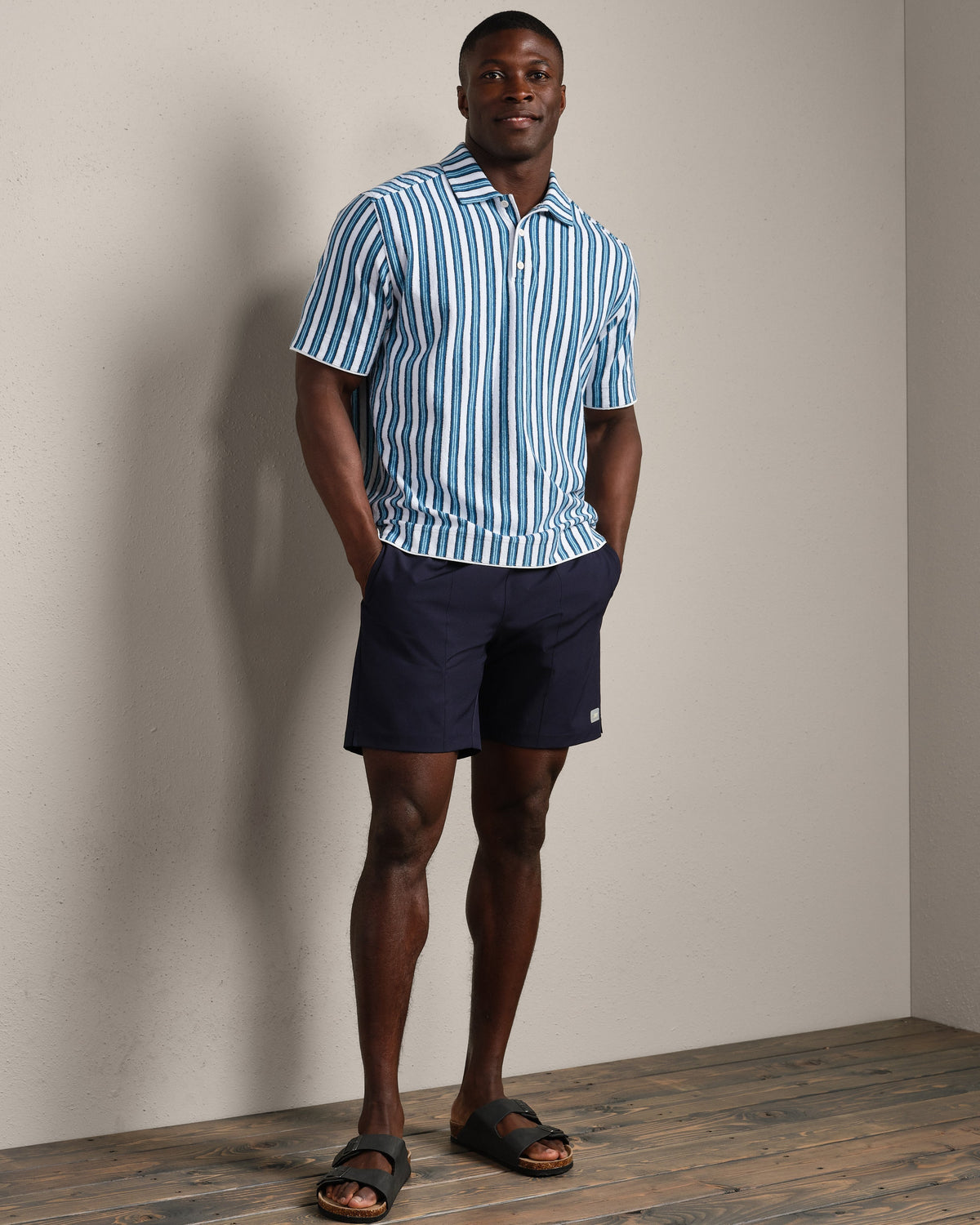 Ash Blue Vintage Stripe