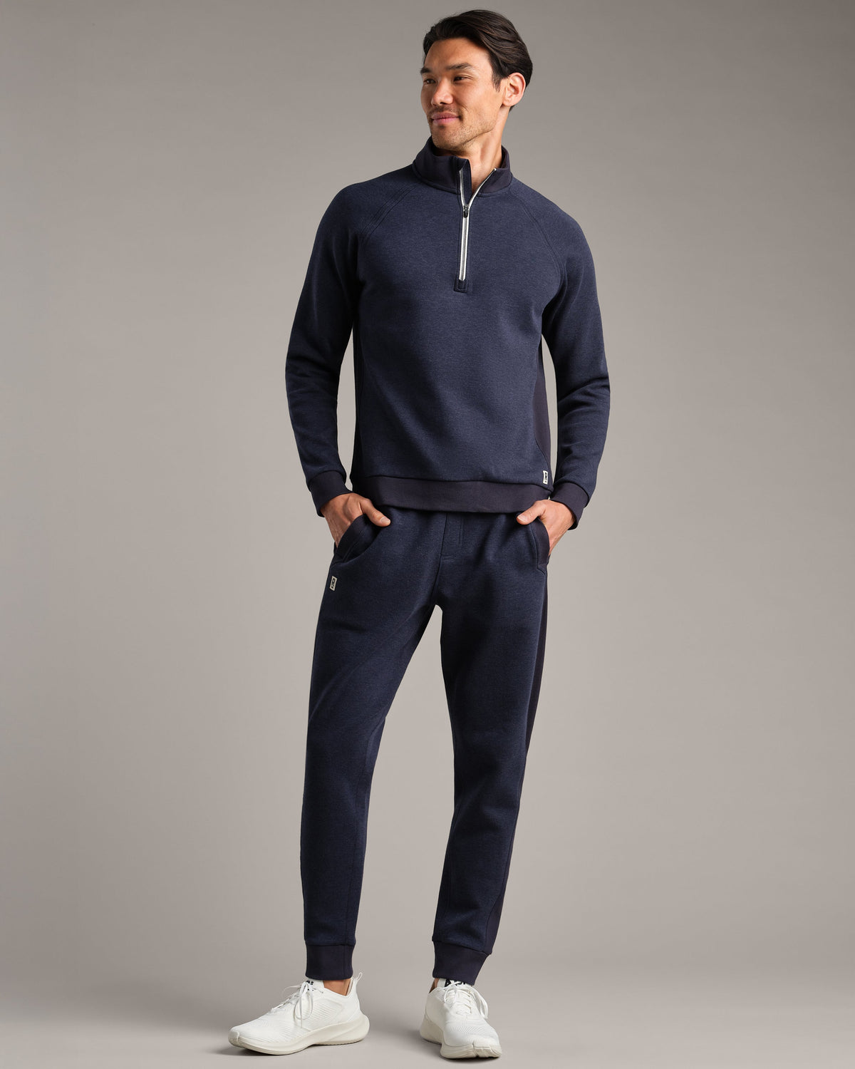 Navy Heather - Back