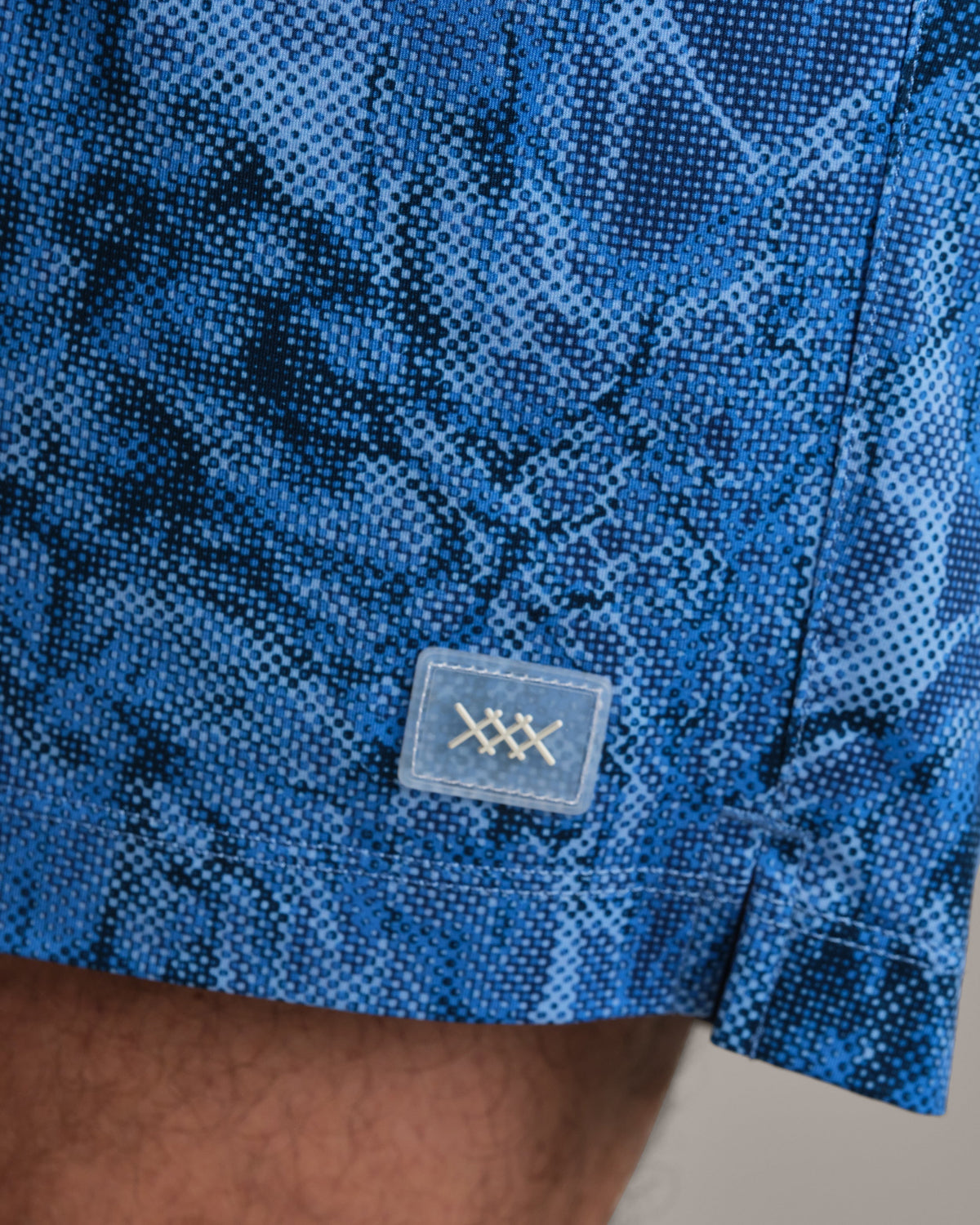 Electric Blue Texture Print