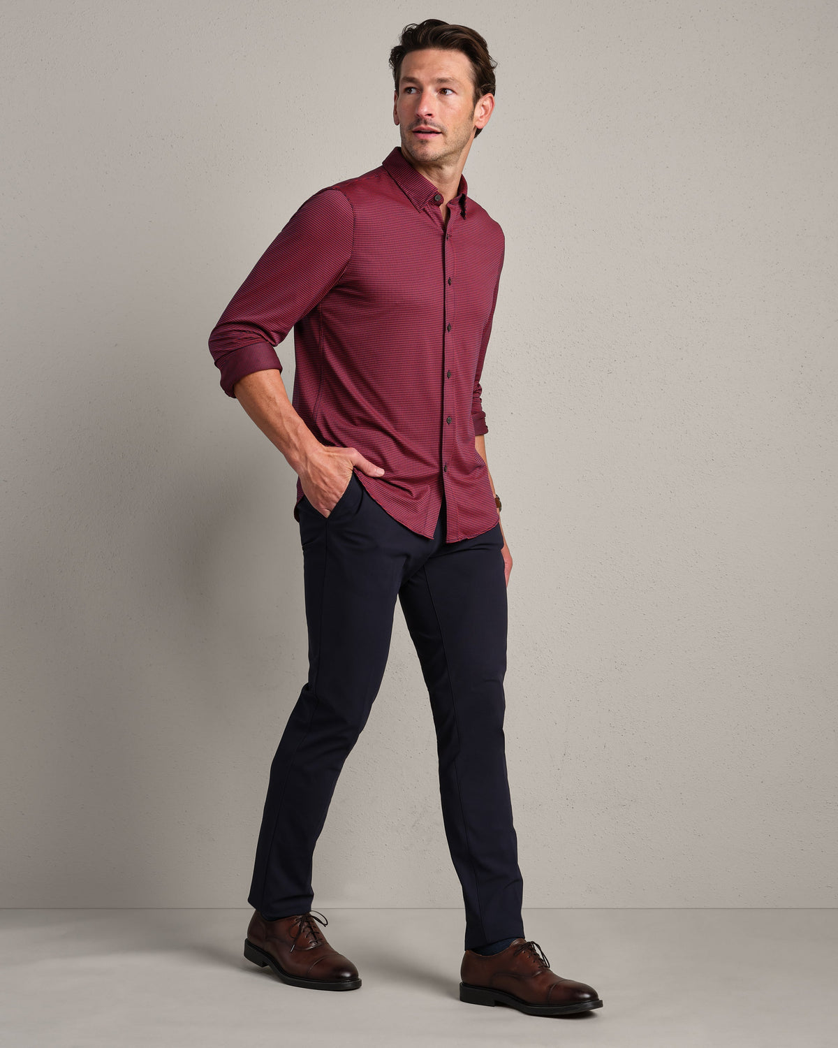 Navy/Red Sharkstooth - Back